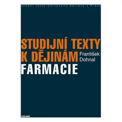 Studijní texty k dějinám farmacie