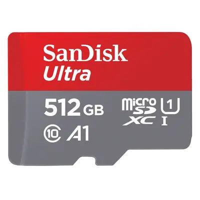 SanDisk MicroSDXC karta 512GB Ultra + adaptér SDSQUNR-512G-GN6TA