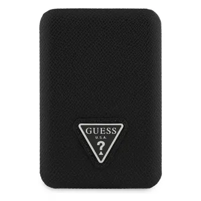 Guess PU Grained Triangle Logo MagSafe powerbanka 5000mAh černá