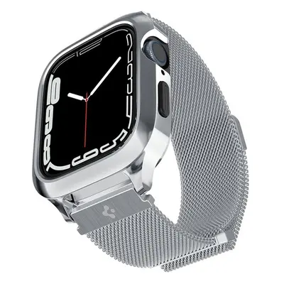 SPIGEN METAL FIT ”PRO” APPLE WATCH 4 / 5 / 6 / 7 / 8 / SE 44 / 45 MM SILVER - Silver ACS04584 St