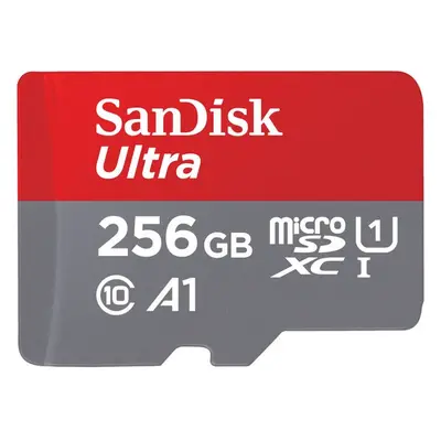 SanDisk MicroSDXC karta 256GB Ultra + adaptér SDSQUAC-256G-GN6MA