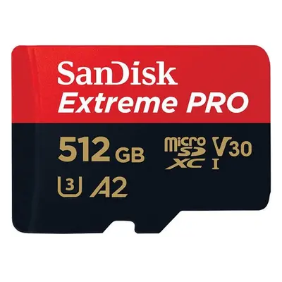 SanDisk micro SDXC karta 512GB Extreme PRO + adaptér SDSQXCD-512G-GN6MA