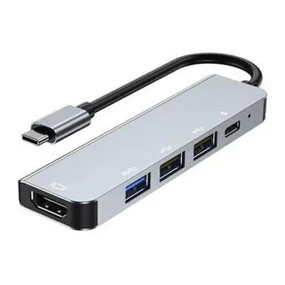 PremiumCord USB-C na HDMI + USB3.0 + 2x USB2.0 + PD(power delivery) adaptér