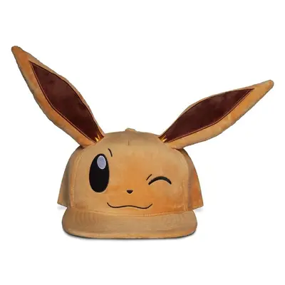 Kšiltovka Pokémon - Winking Eeevee (plyšová) Hnědá