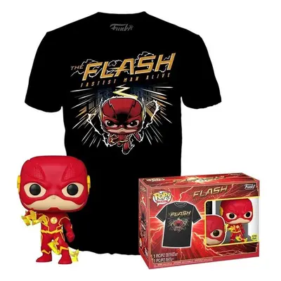 Pop! and Tee: DC Comics - The Flash (Glow-in-the-Dark) Černá