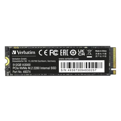 VERBATIM SSD Vi3000 Internal PCIe NVMe M.2 SSD 512GB