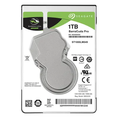 Seagate BarraCuda 1TB, 2,5", SATAIII, 7200rpm, ST1000LM049