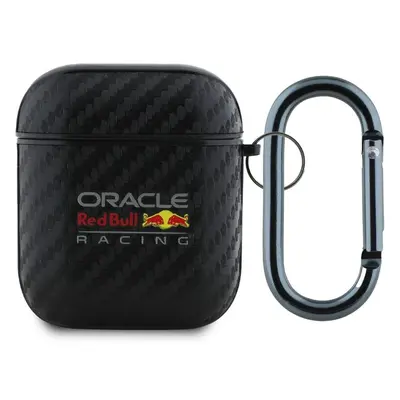 Oracle Red Bull Racing PU karbonové pouzdro AirPods 1/2 černé