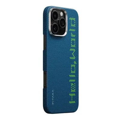 Pitaka Tactile Woven Case kryt iPhone 16 Pro Max Hello World