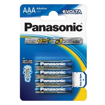 Panasonic Evolta AAA alkalické baterie, 4 ks