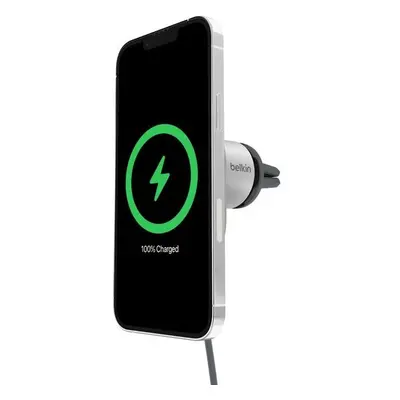 Belkin BOOST CHARGE (Qi2) MagSafe držák do auta, 15W, šedý (bez adaptéru)