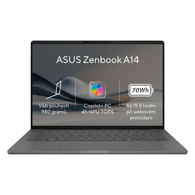 ASUS Zenbook A14 UX3407QA-OLED267W Šedá