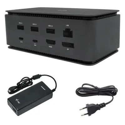 i-Tec USB4 Metal Docking station Dual 4K HDMI DP with Power Delivery 80 W + i-tec Universal Char