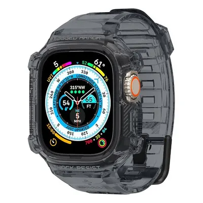 Spigen Rugged Armor Pro kryt s řemínkem Apple Watch Ultra 2/Ultra 49mm kouřový