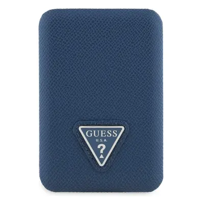 Guess PU Grained Triangle Logo MagSafe powerbanka 5000mAh modrá