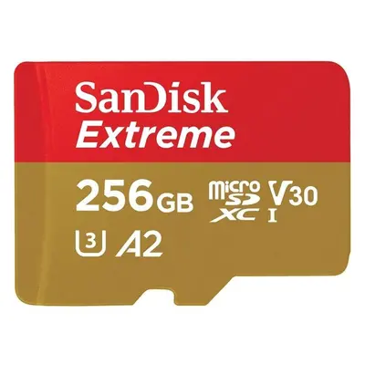 SanDisk micro SDXC karta 256GB Extreme + adaptér SDSQXAV-256G-GN6MA