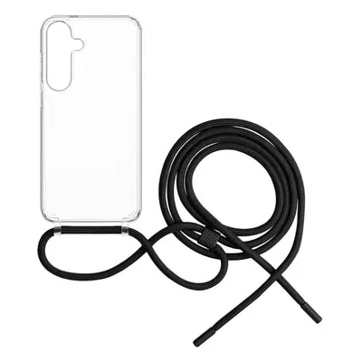 FIXED Pure Neck kryt s černou šňůrkou na krk pro Samsung Galaxy S25+