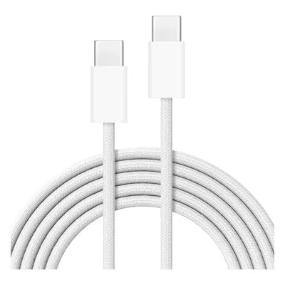 Cubenest Braided opletený USB-C kabel (60W), 1 m, bílý