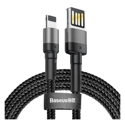 Baseus Cafule Lightning Double Sided USB kabel (1.5A) šedý/černý