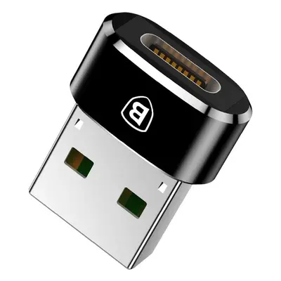 Baseus převodník USB-A na USB-C černý