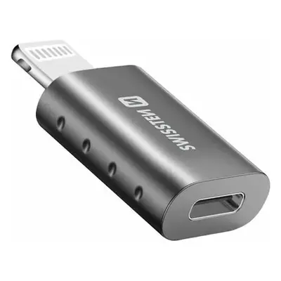 Swissten ADAPTER LIGHTNINGM/USB-CF Šedá