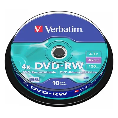 VERBATIM DVD-RW(10 ks)Spindle/4x/4.7GB