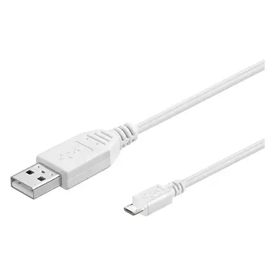 PremiumCord ku2m1fw micro USB 2.0, A-B 1m, bílý Bílá