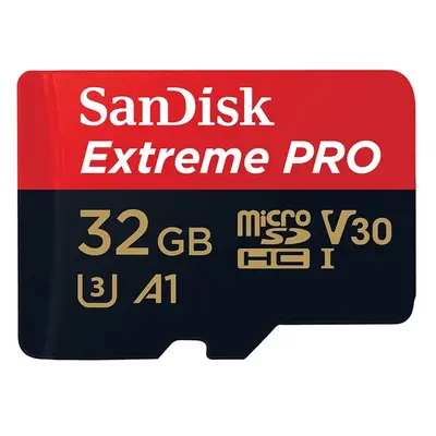 SanDisk micro SDXC karta 64GB Extreme PRO + adaptér SDSQXCU-064G-GN6MA