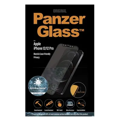 PanzerGlass Edge-to-Edge Privacy AntiBacterial Apple iPhone 12/12 Pro černé