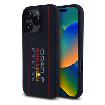 Oracle Red Bull Racing Silicone Vertical Logo MagSafe kryt iPhone 16 Pro Max modrý