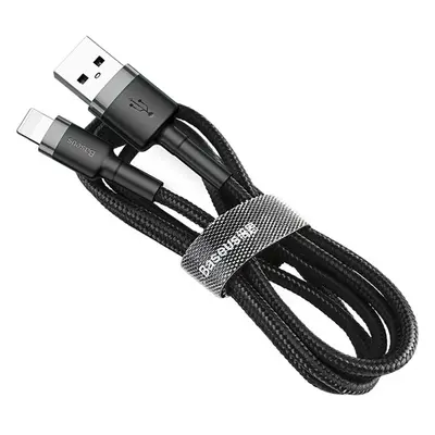 Baseus Cafule kabel USB/Lightning 2.4A 1m šedý/černý