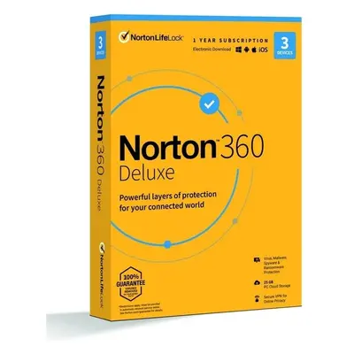 Norton 360 DELUXE 25GB 3 lic. 1 rok (21416704)