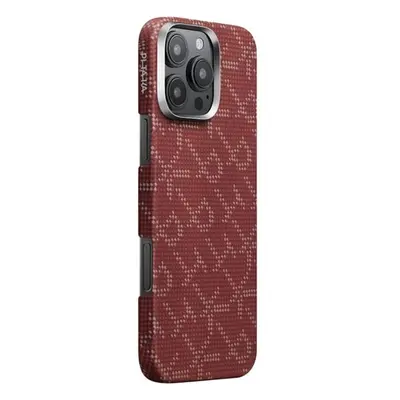 Pitaka Tactile Woven Case kryt iPhone 16 Pro PTK Red/Gold