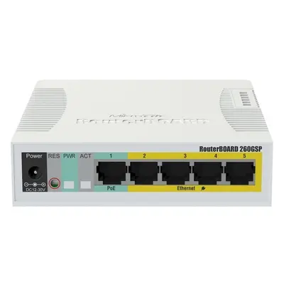 Mikrotik CSS106-1G-4P-1S Bílá