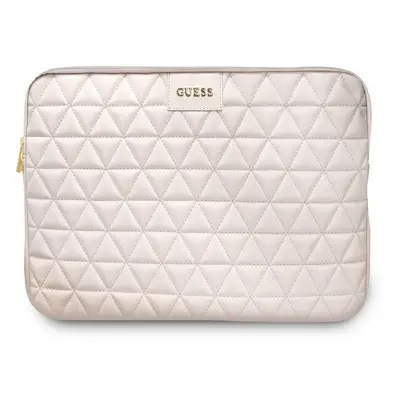 Guess Quilted pouzdro pro 13" notebook růžové