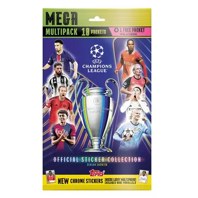 Topps Topps Champions League 2025 mega multipack 10+1 balíčků samolepek