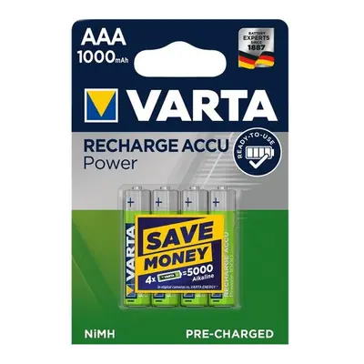 Varta Ready to use LR03/4BP AAA nabíjecí baterie 1000 mAh (4ks)