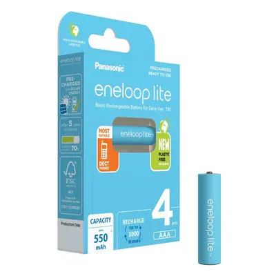 Panasonic Eneloop Lite AAA 4ks 4LCCE/4BE Modrá