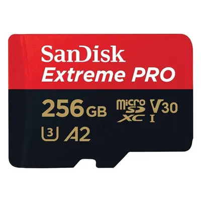 SanDisk micro SDXC karta 256GB Extreme PRO + adaptér SDSQXCD-256G-GN6MA