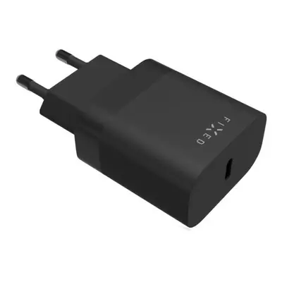 FIXED nabíječka s USB-C výstupem a podporou PD 20W černá