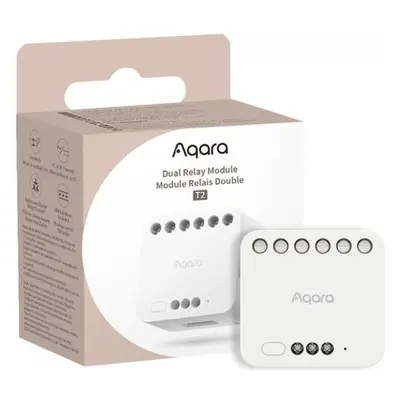 AQARA Dual Relay Module T2 (DCM-K01) - Zigbee 3.0 dvojitý relé modul Bílá