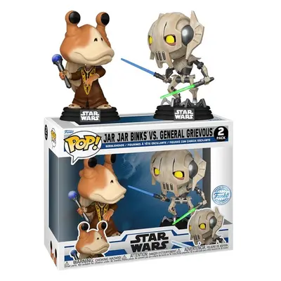 Funko Pop! 2 Pack Star Wars Jar Jar Binks Vs. General Grievous Special Edition