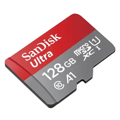 SanDisk MicroSDXC karta 128GB Ultra + adaptér SDSQUAB-128G-GN6MA