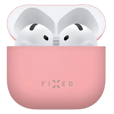 FIXED Silky silikonové pouzdro pro Apple AirPods 4 růžové