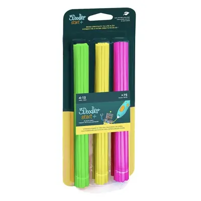 3Doodler náplň ECO-PCL pro 3D pero Start+ 75ks - Neon (zelená, žlutá, růžová)