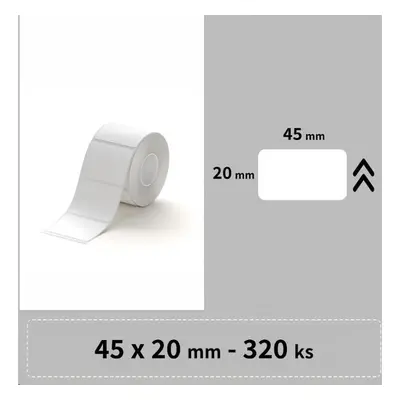 Niimbot štítky R 45x20mm 320ks pro B21, B21S, B3, B1S bílé