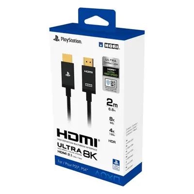 HORI PS5 HDMI 2.1 Ultra High Speed 8K 4K HDR 2 m Černá