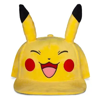 Difuzed Kšiltovka Pokémon - Happy Pikachu Plush Žlutá