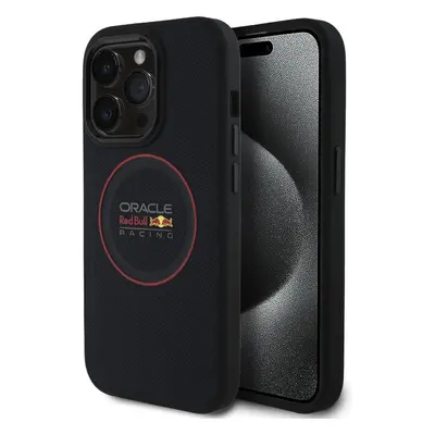 Oracle Red Bull Racing PU Leather Red Ring MagSafe kryt pro iPhone 14 Pro modrý