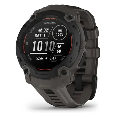 Garmin Instinct E – 45 mm, Black s charcoal páskem Černá